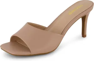 CUSHIONAIRE Women's Evie One Band Dress Sandal  Memory Foam And Wide Widths Available