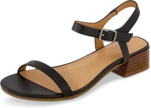 CUSHIONAIRE Women's Fontana one band block heel sandal  Memory Foam, Wide Widths Available