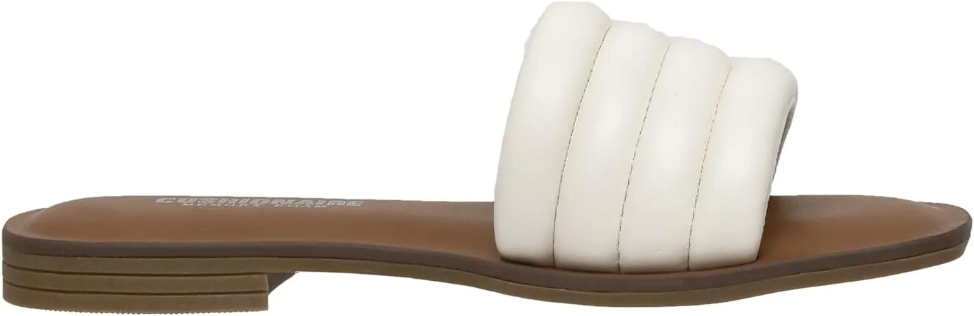 CUSHIONAIRE Women's Helen slide sandal  Memory Foam