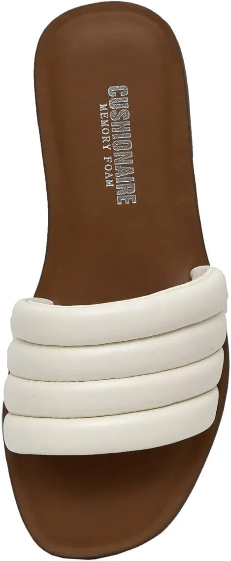 CUSHIONAIRE Women's Helen slide sandal  Memory Foam