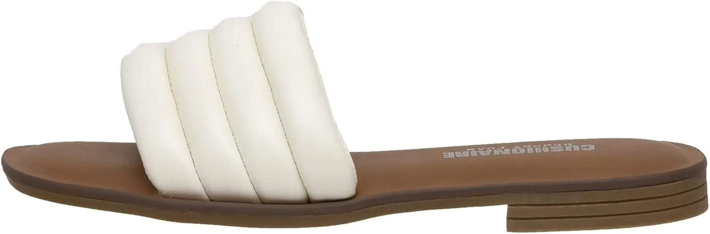CUSHIONAIRE Women's Helen slide sandal  Memory Foam
