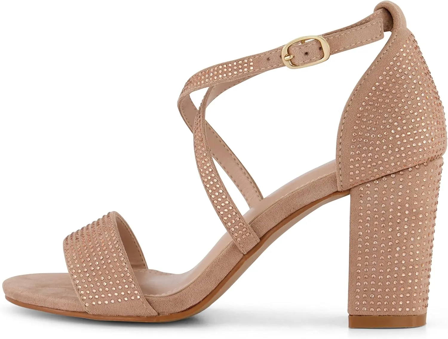 CUSHIONAIRE Women's Jewel rhinestone dress heel sandal with  Comfort Foam