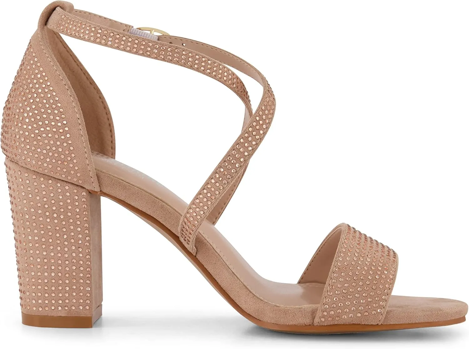 CUSHIONAIRE Women's Jewel rhinestone dress heel sandal with  Comfort Foam