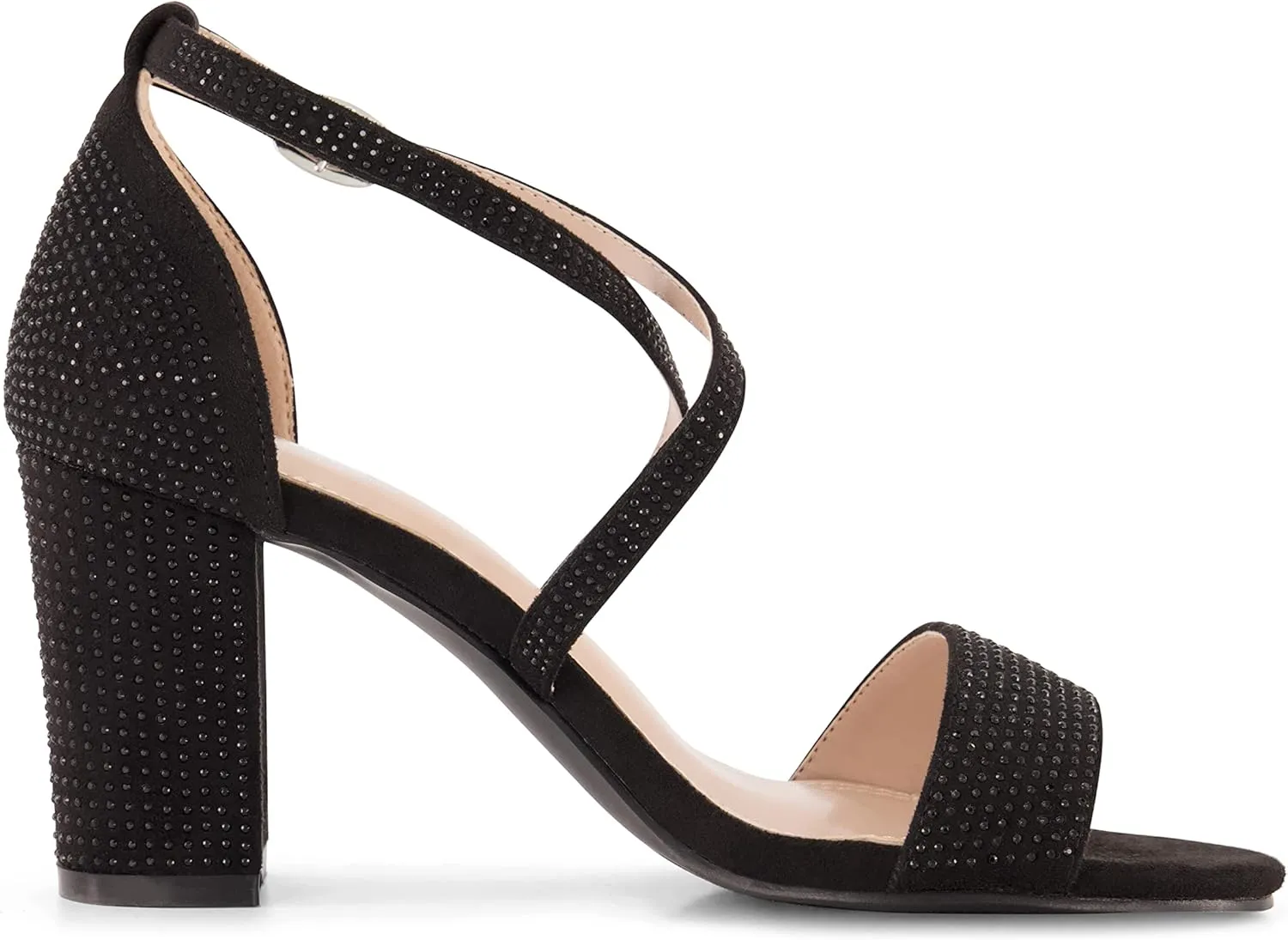 CUSHIONAIRE Women's Jewel rhinestone dress heel sandal with  Comfort Foam