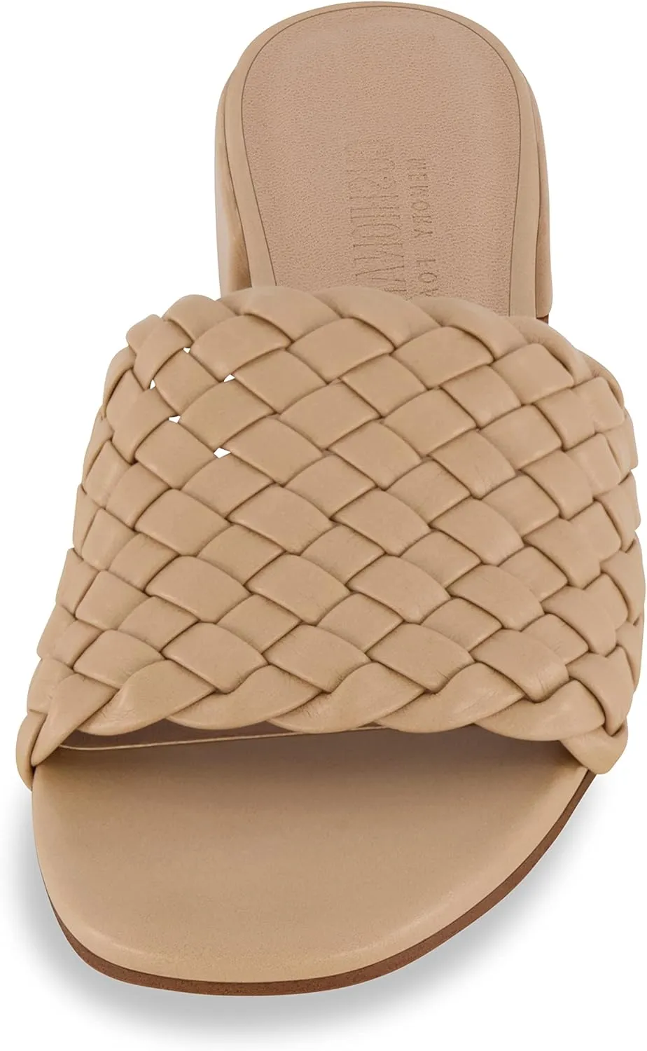 CUSHIONAIRE Women's Nerida woven low block heel sandal  Memory Foam
