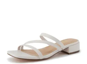 CUSHIONAIRE Women's Newport low block heel sandal  Memory Foam and Wide Widths Available