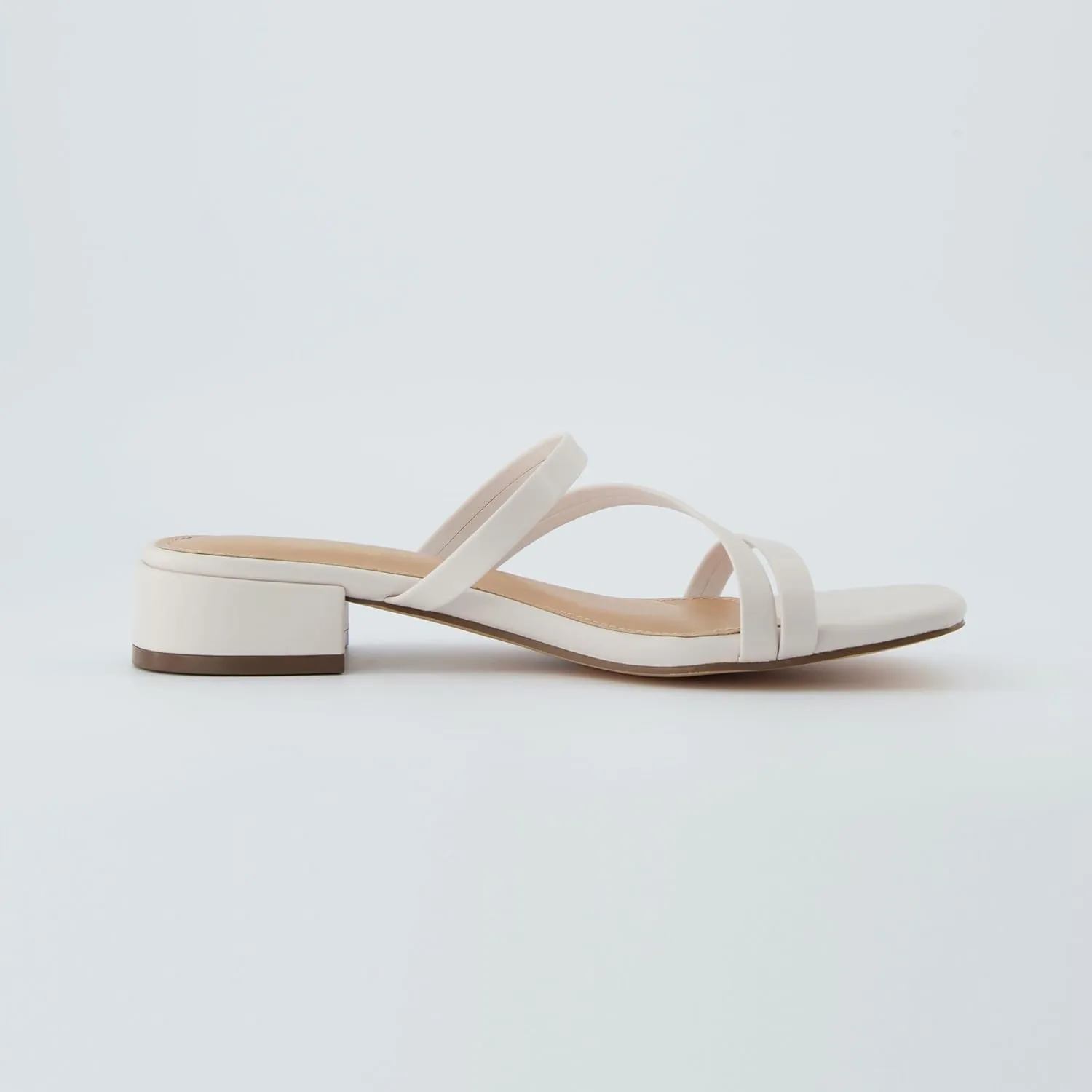 CUSHIONAIRE Women's Newport low block heel sandal  Memory Foam and Wide Widths Available