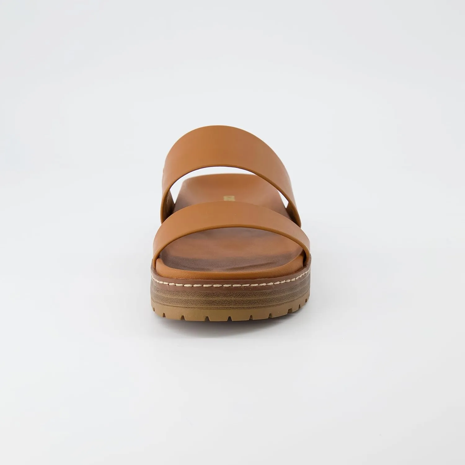CUSHIONAIRE Women's Noho flatform footbed sandal with  Comfort, Wide Widths Available