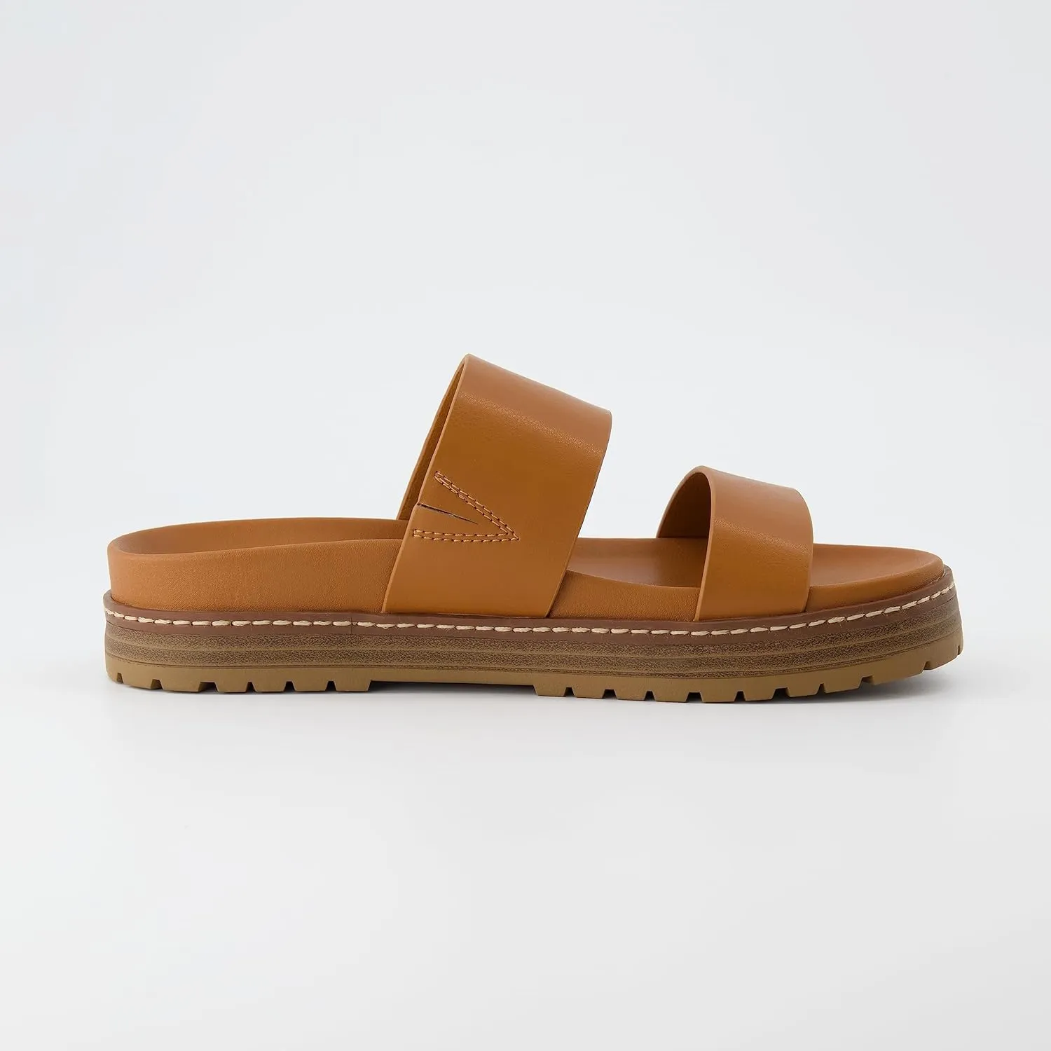 CUSHIONAIRE Women's Noho flatform footbed sandal with  Comfort, Wide Widths Available