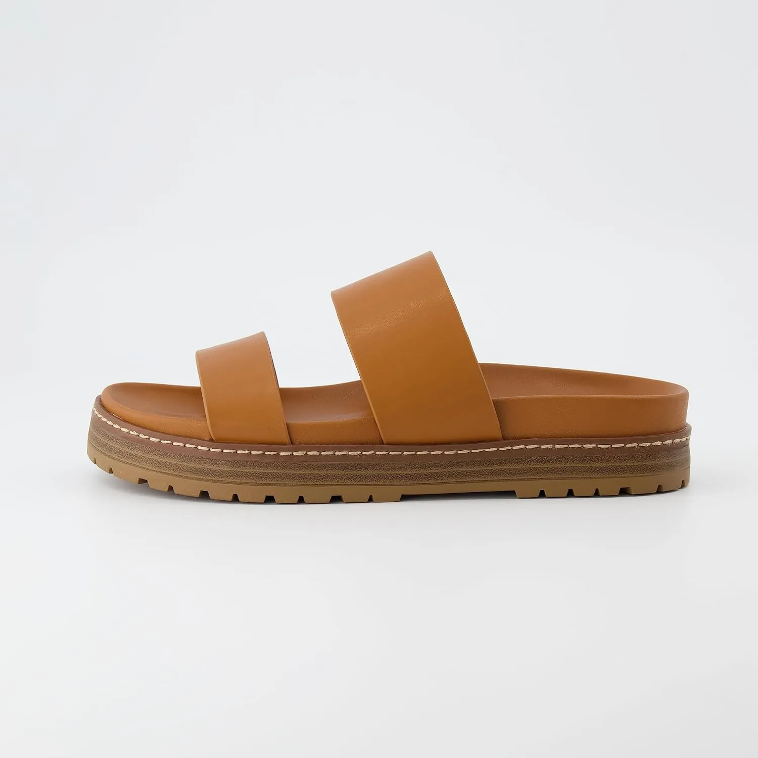 CUSHIONAIRE Women's Noho flatform footbed sandal with  Comfort, Wide Widths Available
