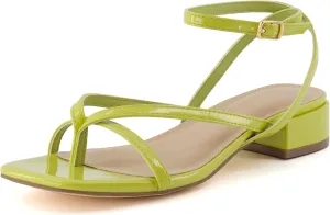 CUSHIONAIRE Women's Novella low block heel sandal  Memory Foam and Wide Widths Available