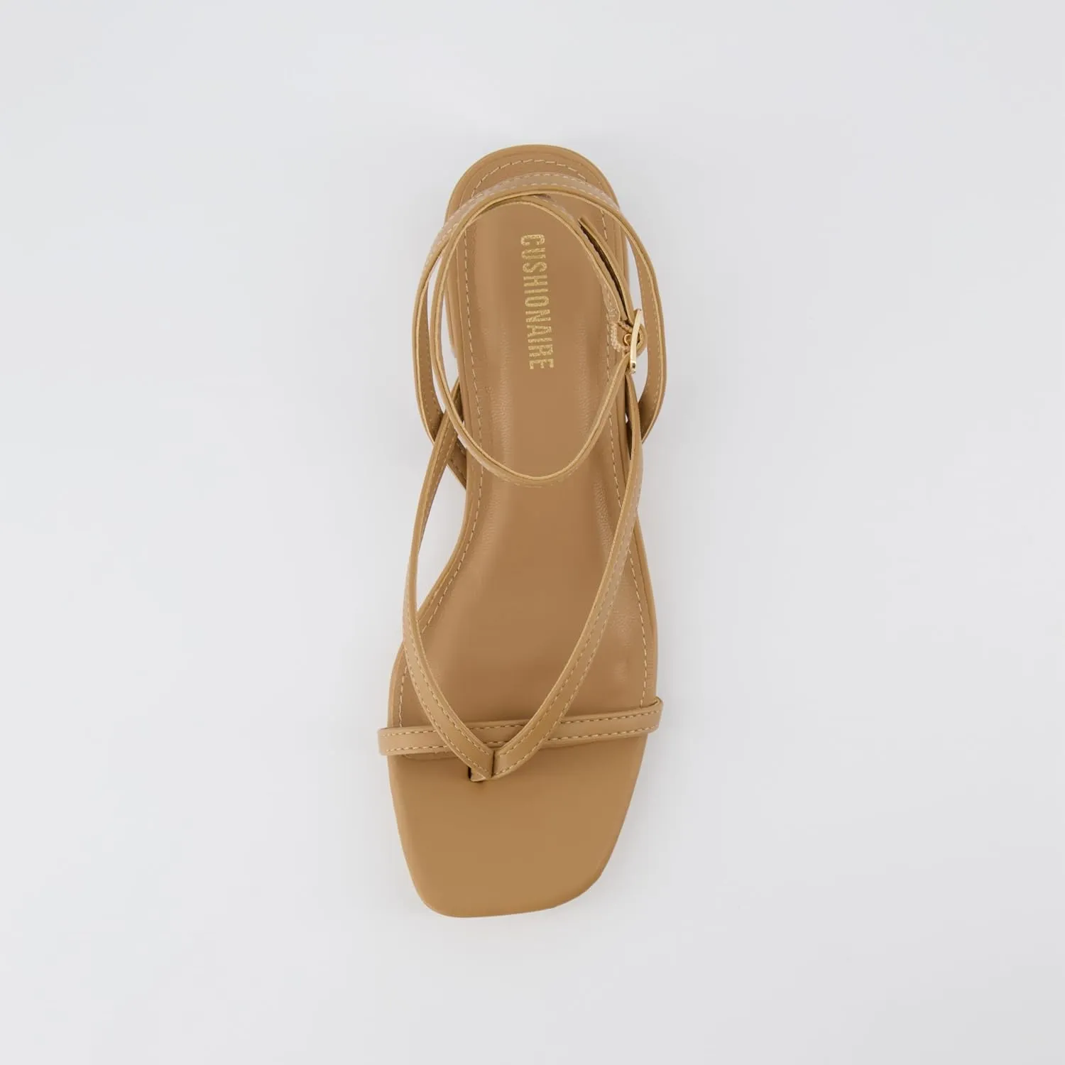 CUSHIONAIRE Women's Novella low block heel sandal  Memory Foam and Wide Widths Available