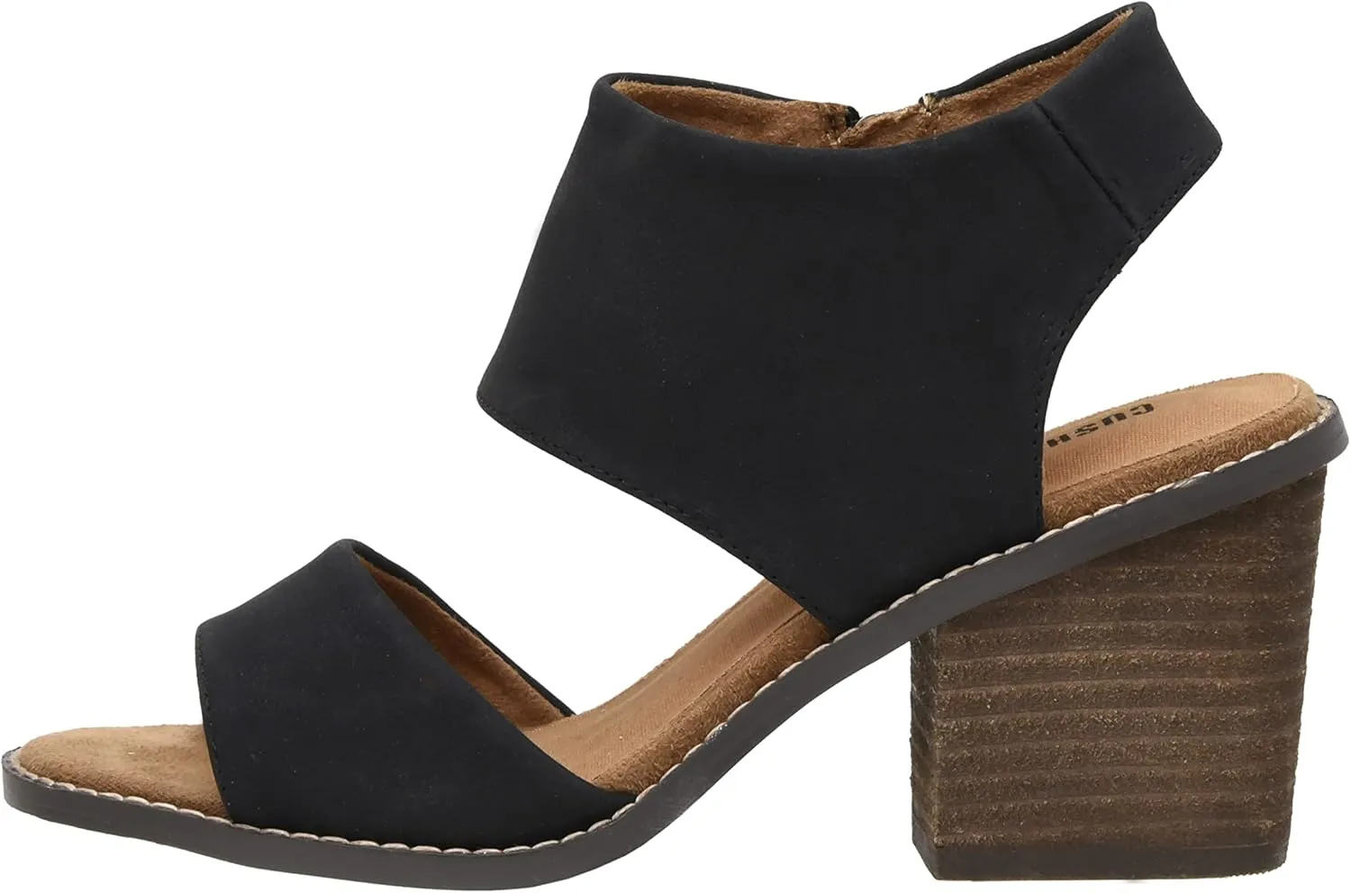 CUSHIONAIRE Women's Rosanna cut out sandal  Memory Foam and Wide Widths Available