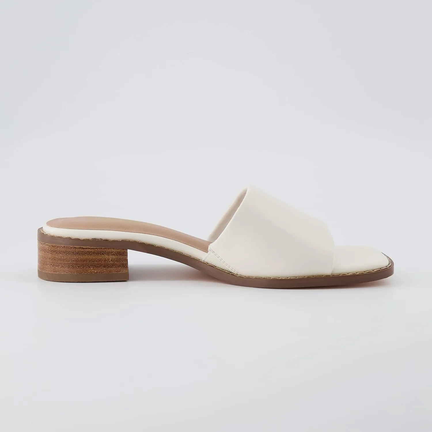 CUSHIONAIRE Women's Sage low block heel slide sandal  Memory Foam and Wide Widths Available