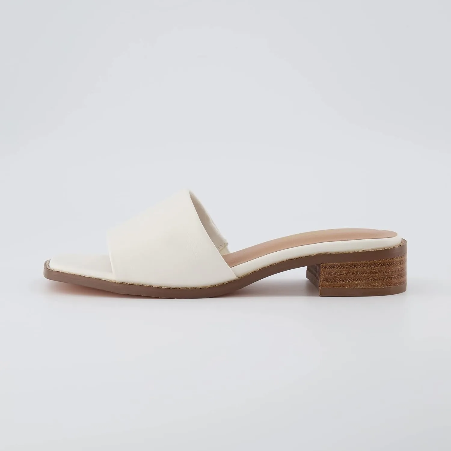 CUSHIONAIRE Women's Sage low block heel slide sandal  Memory Foam and Wide Widths Available