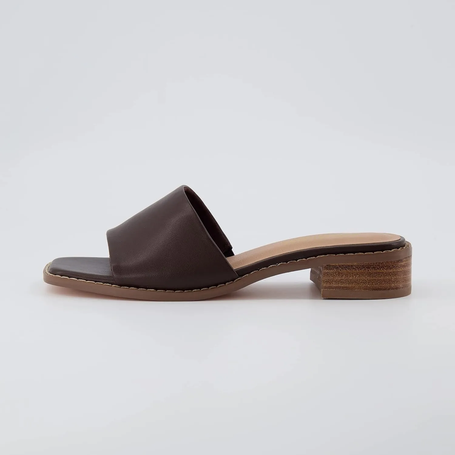 CUSHIONAIRE Women's Sage low block heel slide sandal  Memory Foam and Wide Widths Available