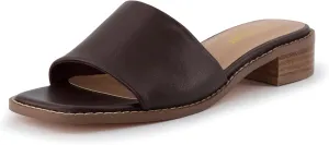 CUSHIONAIRE Women's Sage low block heel slide sandal  Memory Foam and Wide Widths Available