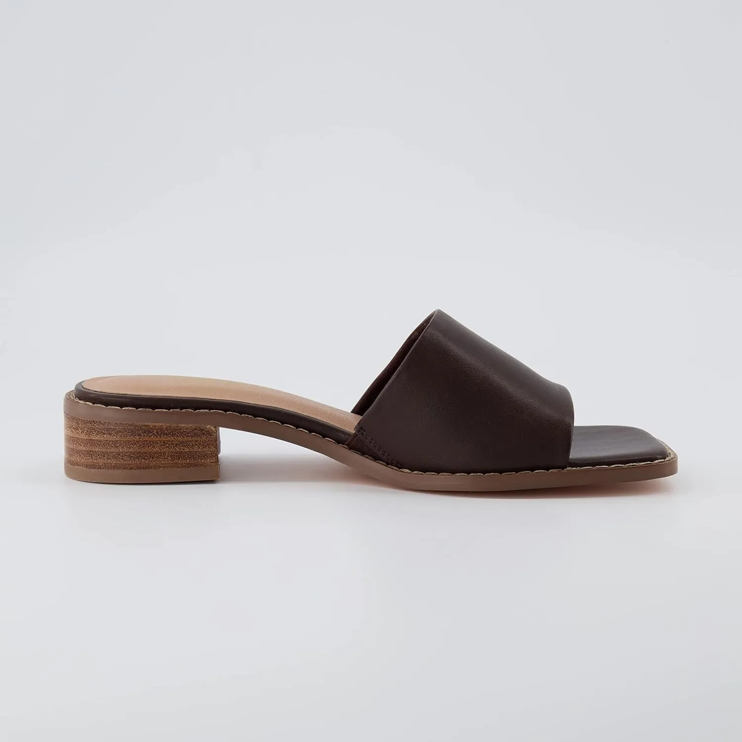CUSHIONAIRE Women's Sage low block heel slide sandal  Memory Foam and Wide Widths Available