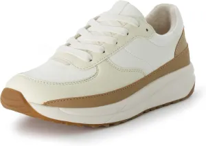 CUSHIONAIRE Women's Score lace up Sneaker  Comfort Foam, Wide Widths Available