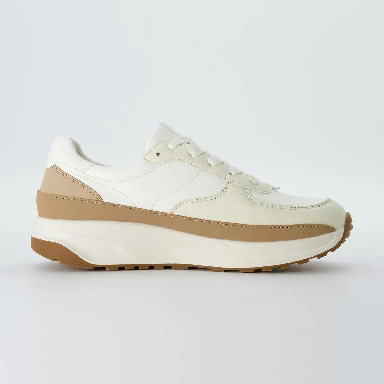 CUSHIONAIRE Women's Score lace up Sneaker  Comfort Foam, Wide Widths Available