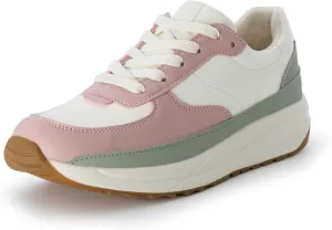 CUSHIONAIRE Women's Score lace up Sneaker  Comfort Foam, Wide Widths Available