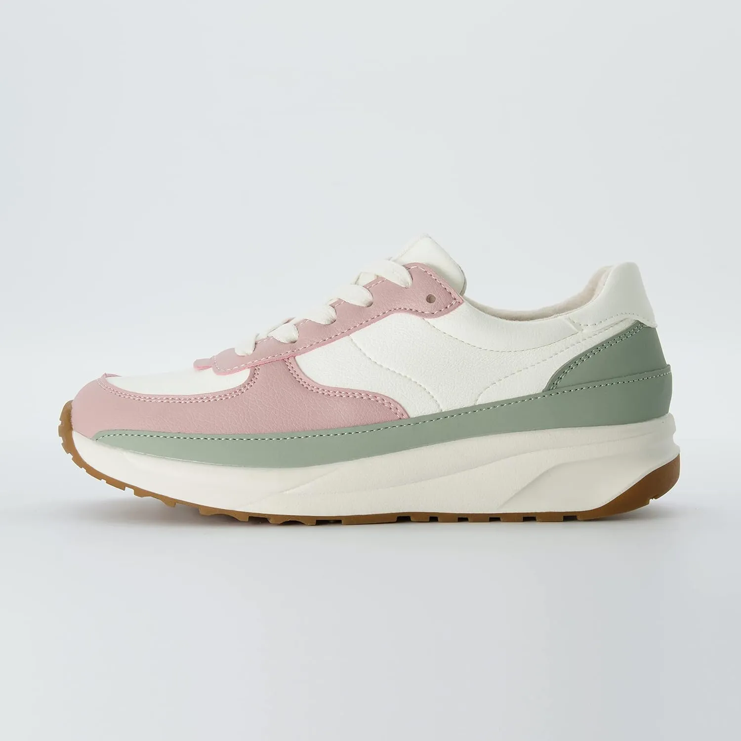 CUSHIONAIRE Women's Score lace up Sneaker  Comfort Foam, Wide Widths Available