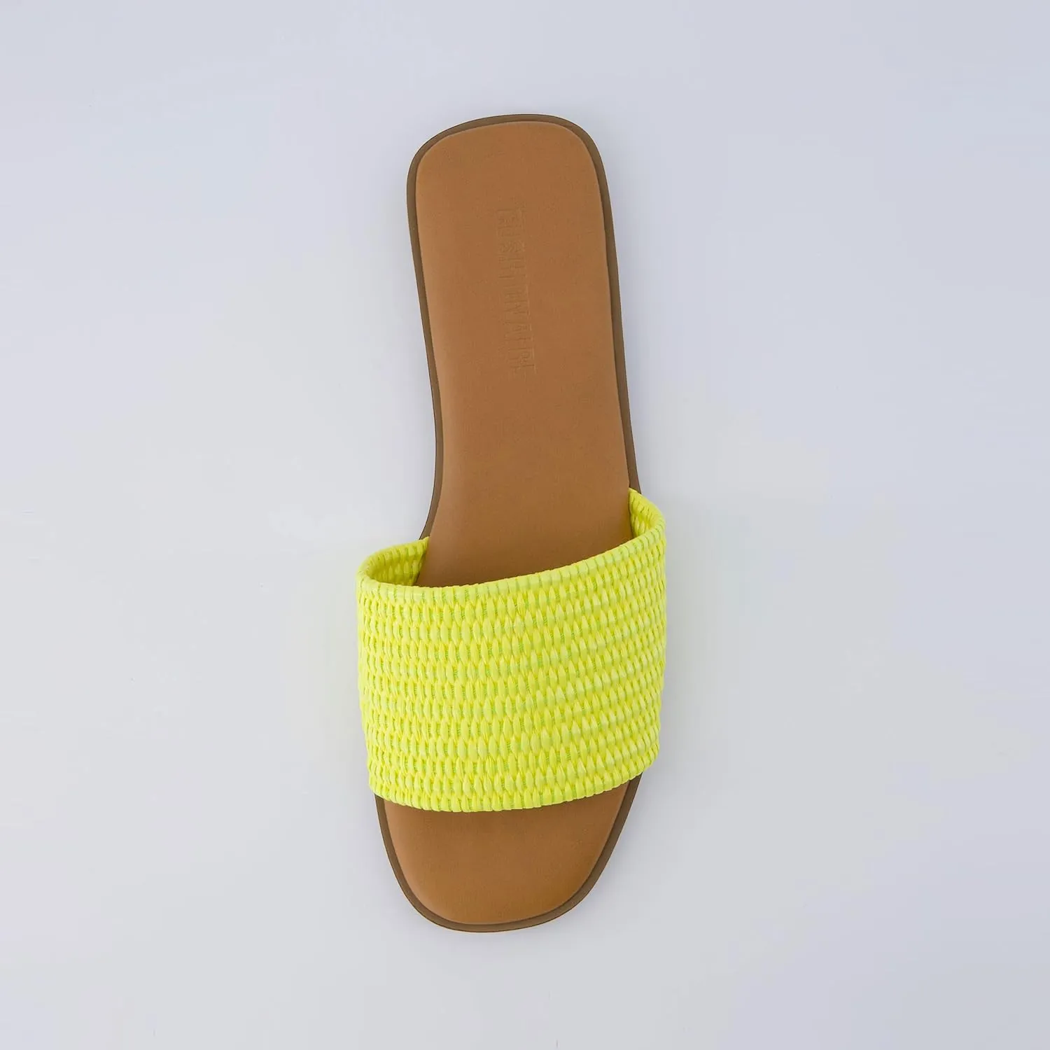 CUSHIONAIRE Women's Sesame raffia slide sandal  Memory Foam, Wide Widths Available