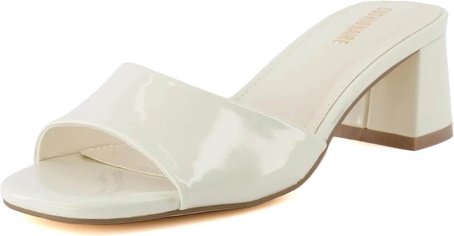 CUSHIONAIRE Women's Taboo one band dress sandal with  Memory Foam and Wide Widths Available