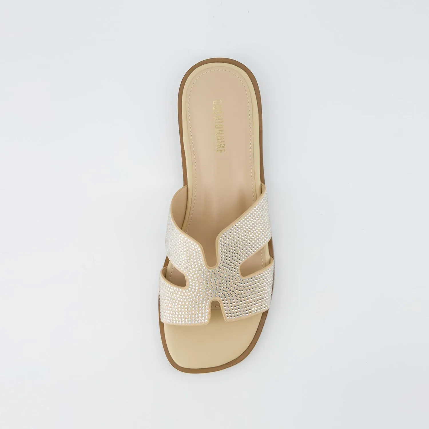 CUSHIONAIRE Women's Voyage slide sandal  Memory Foam, Wide Widths Available