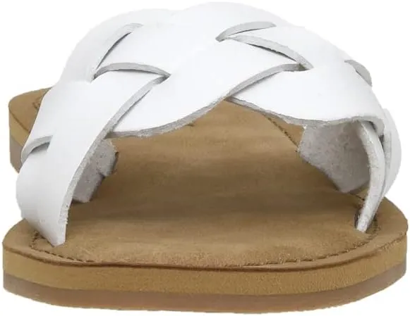 CUSHIONAIRE Women's Winnie woven slide Sandal  Comfort Foam