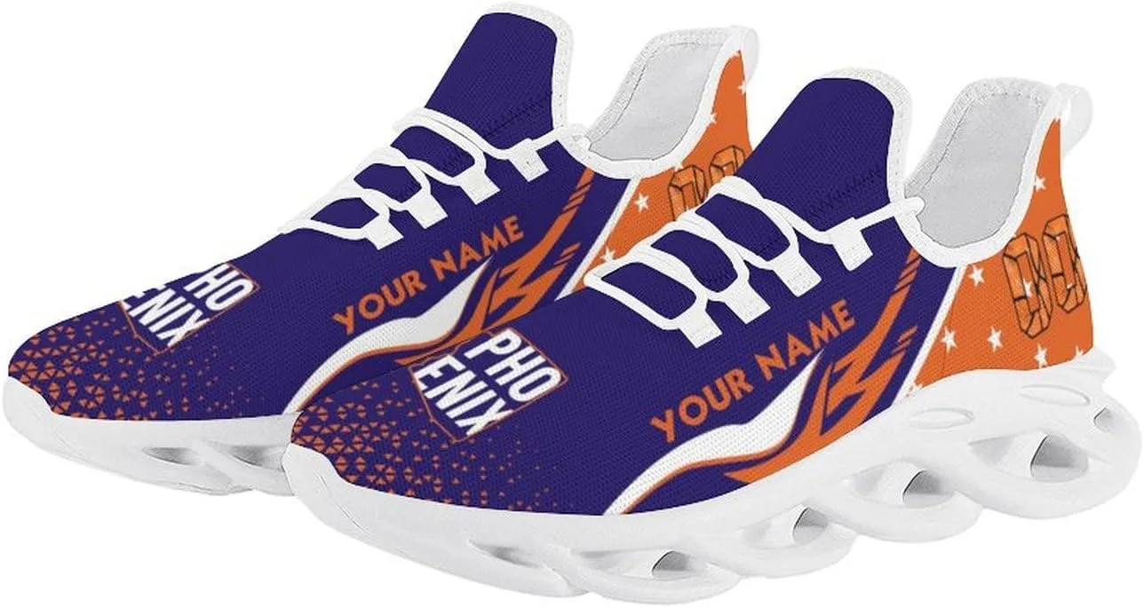 Custom Basketball Sneakers City Sports Slip-on Shoes Personalized Name Number Gifts for Basketball Fans Men Women