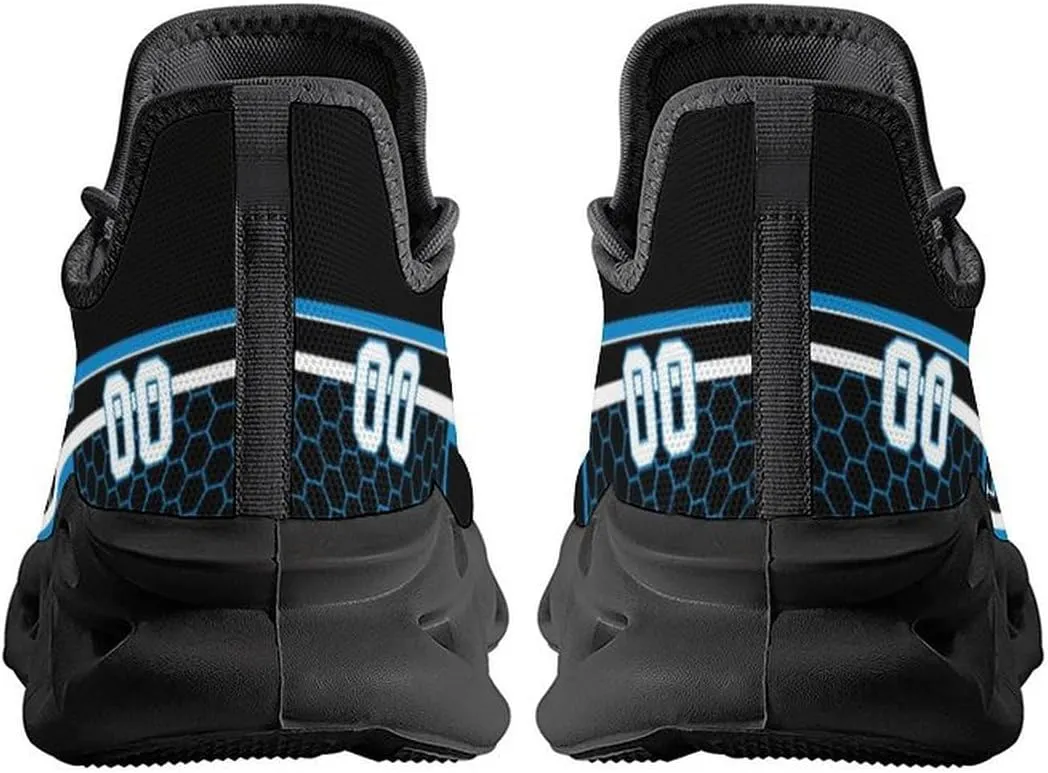 Custom City Football Flex Sneakers Personalized Name Number Athletic Shoes Fans Gifts Breathable Casual Shoes for Men Women