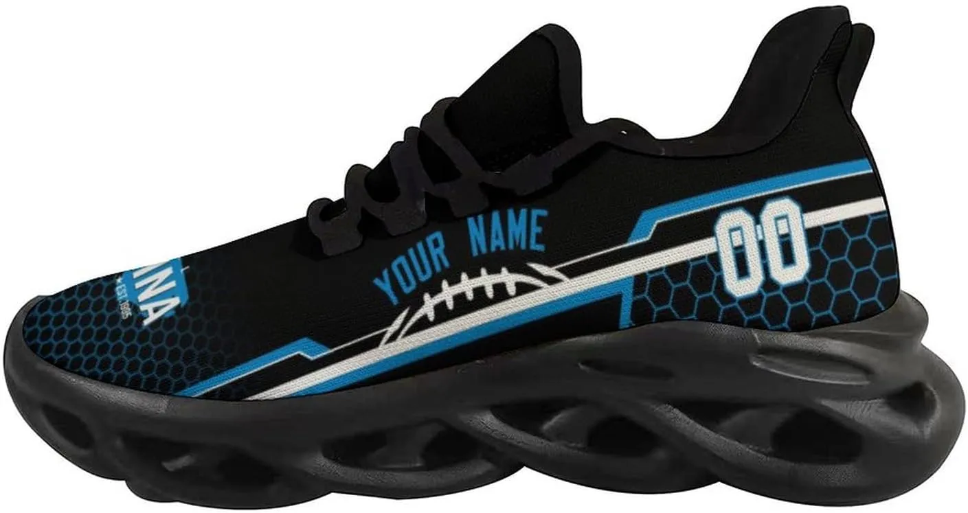 Custom City Football Flex Sneakers Personalized Name Number Athletic Shoes Fans Gifts Breathable Casual Shoes for Men Women