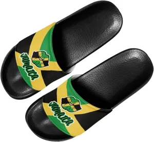 Custom Print Sliders Flat Sandals for Women Men,Open Toe Slippers Anti Skid Slip On Slide Slippers