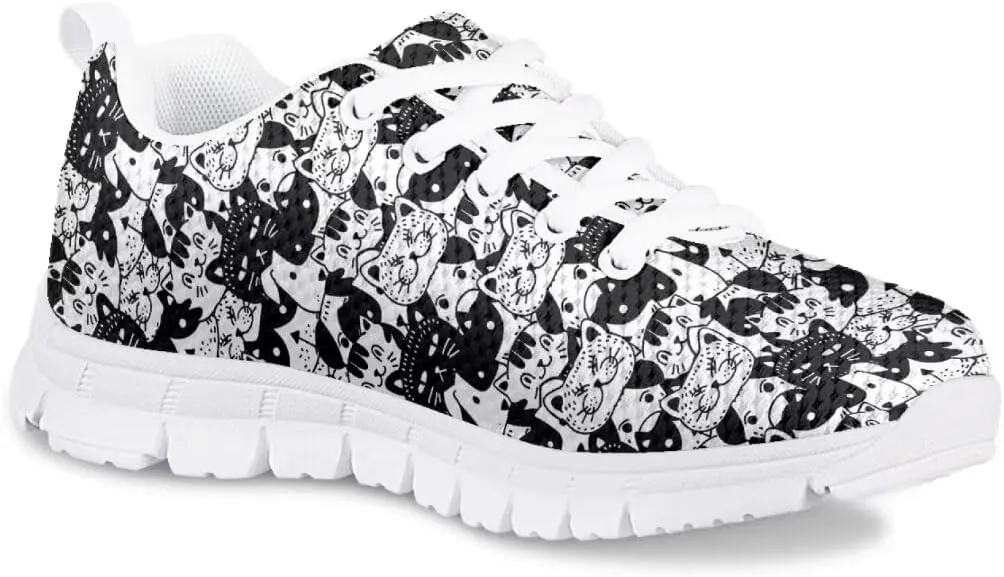 Cute Girls Fashion Sneakers Running Shoes Kids Lightweight Breathable Casual Walking Shoes
