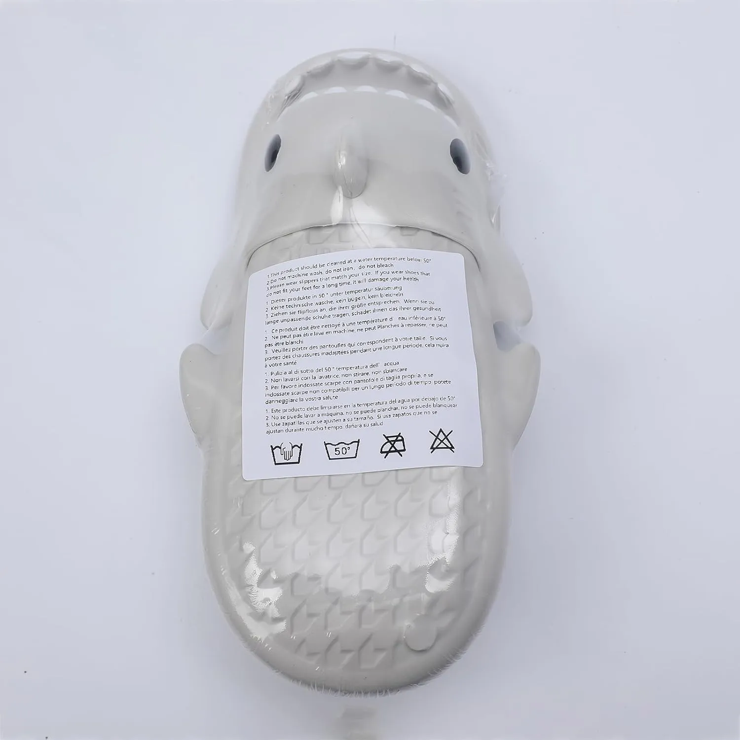 Cysincos Cloud Slides for Women Men, Shark Pillow Slides for Women, House Slippers Shower Shoes Indoor Outdoor Open Toe Sandals, Comfort Lightweight, Thick Sole Non-Slip, Easy to Clean