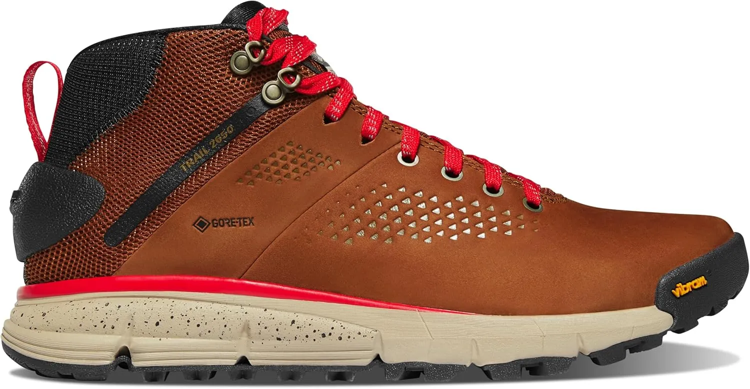 Danner Trail 2650 Gore-Tex Mid 4" Waterproof Hiking Shoes for Men - Suede and Textile Upper with Comfort Footbed, EXO Heel System & Traction Outsole