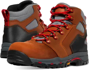 Danner Vicious 4.5” Waterproof Work Boots for Men - Full-Grain Leather with Breathable Gore-Tex Lining, Speed Lace System, and Non Slip Heeled Outsole