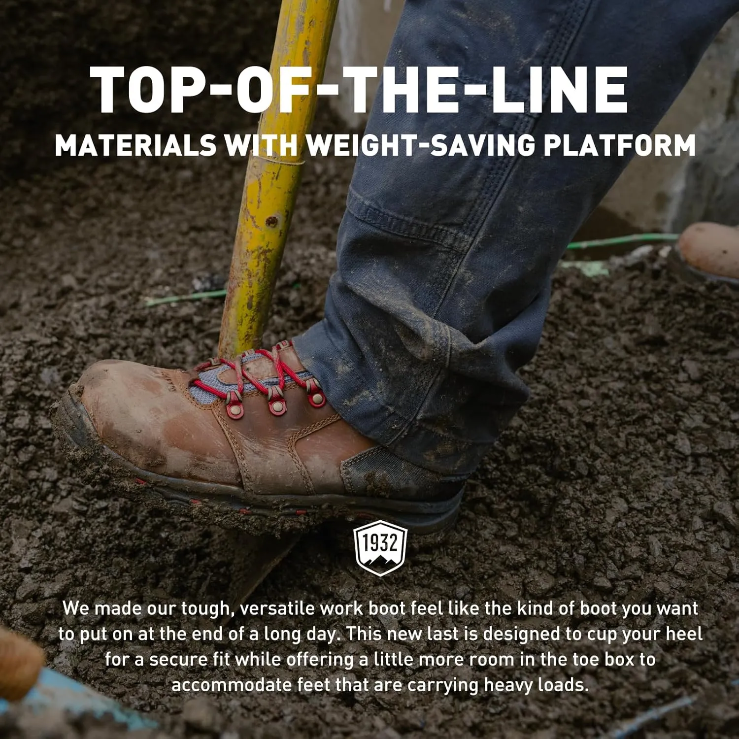 Danner Vicious 4.5” Waterproof Work Boots for Men - Full-Grain Leather with Breathable Gore-Tex Lining, Speed Lace System, and Non Slip Heeled Outsole