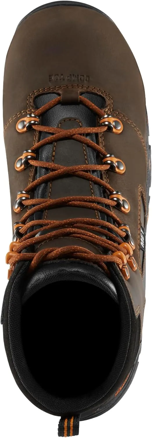 Danner Vicious 6” Composite Toe Work Boots for Men - Waterproof Leather with Breathable Gore-Tex Lining, Speed Lace System & Non Slip Heeled Outsole
