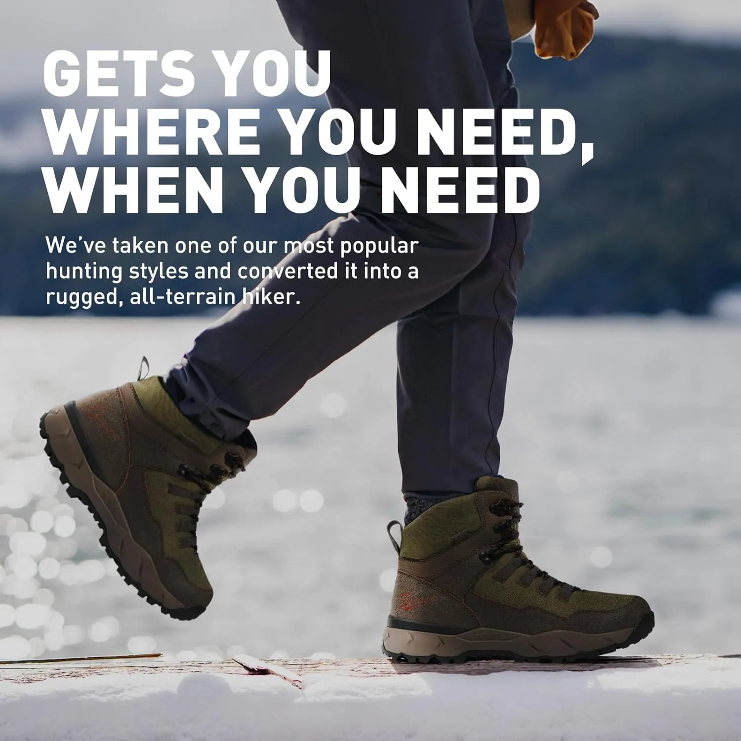 Danner Vital Trail 5” Hiking Boots for Men - Waterproof, Abrasion-Resistant Leather and Textile, with Shock-Absorbing Midsole and Traction Outsole