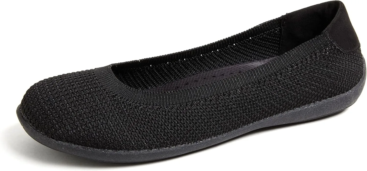 Dearfoams Women's Lightweight Washable Comfort Misty Ballet Flats