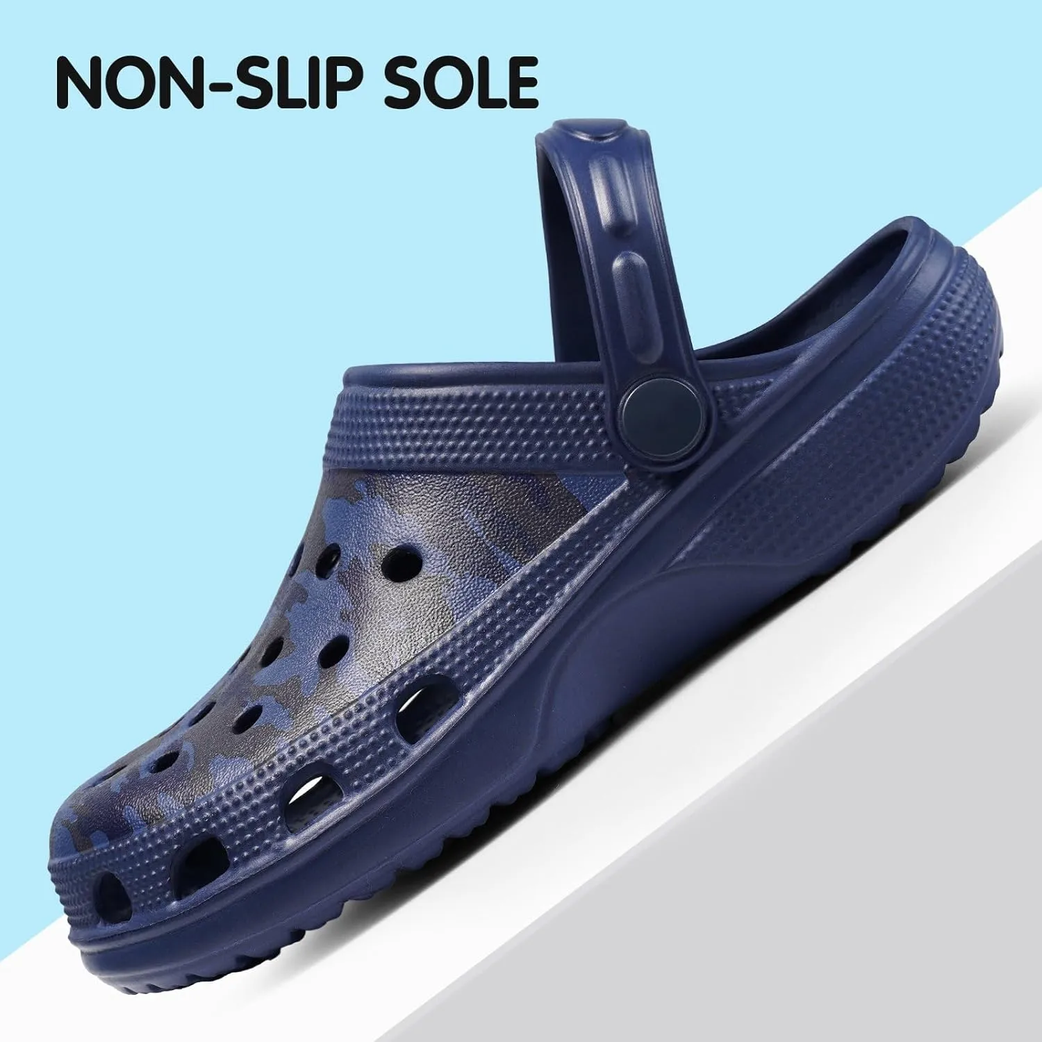 Dodow Kids Girls Clogs Garden Sandals Boys Classic Closed Toe Shoes Slides Toddler Slip on Water Shower Beach Pool Slippers