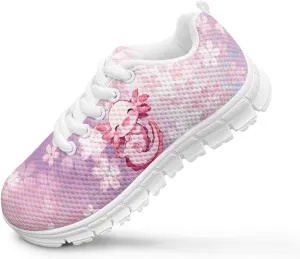 Doojoayie School Tennis Shoes for Girls Running Shoes Animal Pattern Casual Sneakers