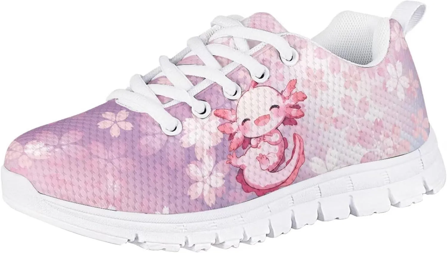Doojoayie School Tennis Shoes for Girls Running Shoes Animal Pattern Casual Sneakers