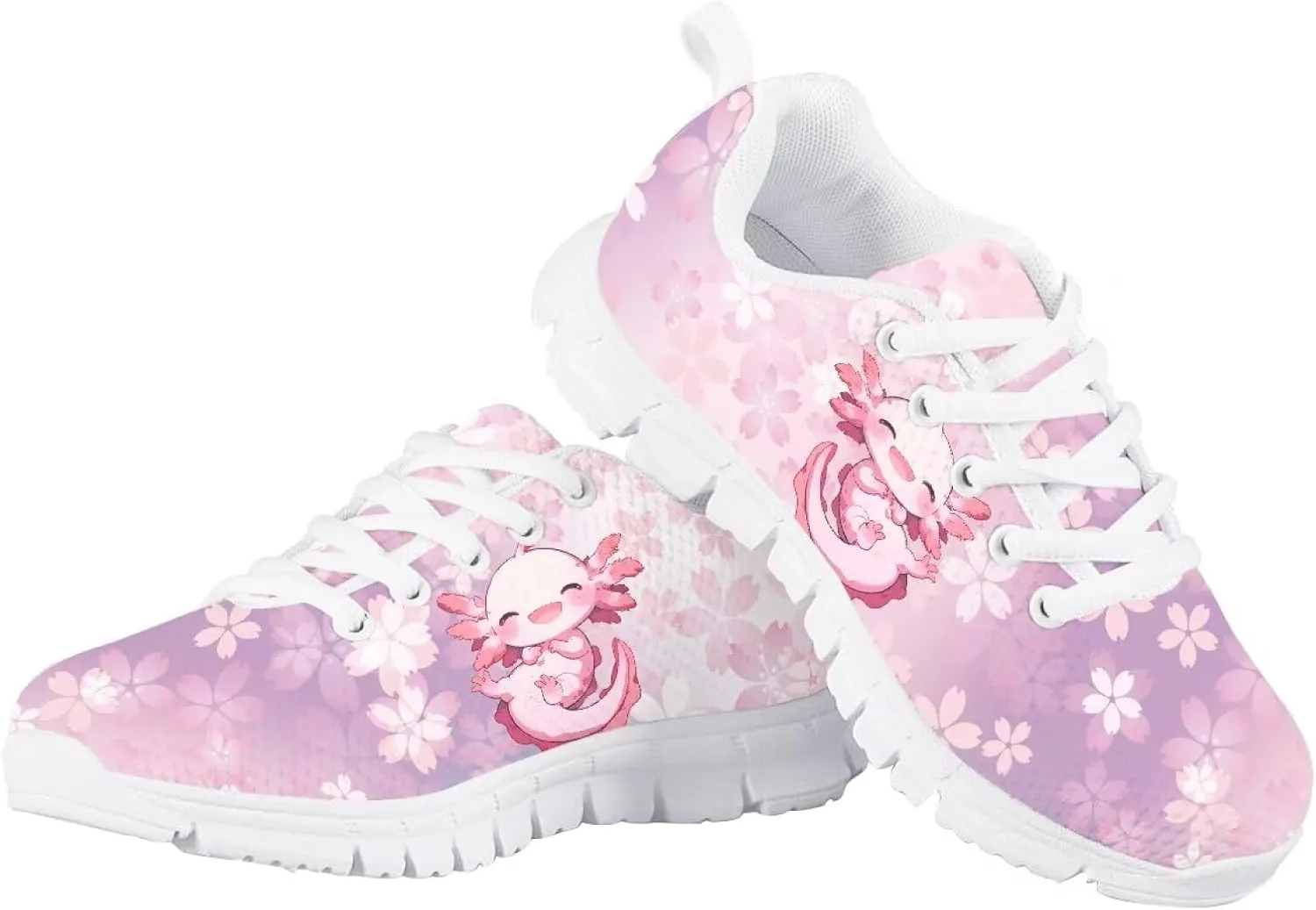 Doojoayie School Tennis Shoes for Girls Running Shoes Animal Pattern Casual Sneakers