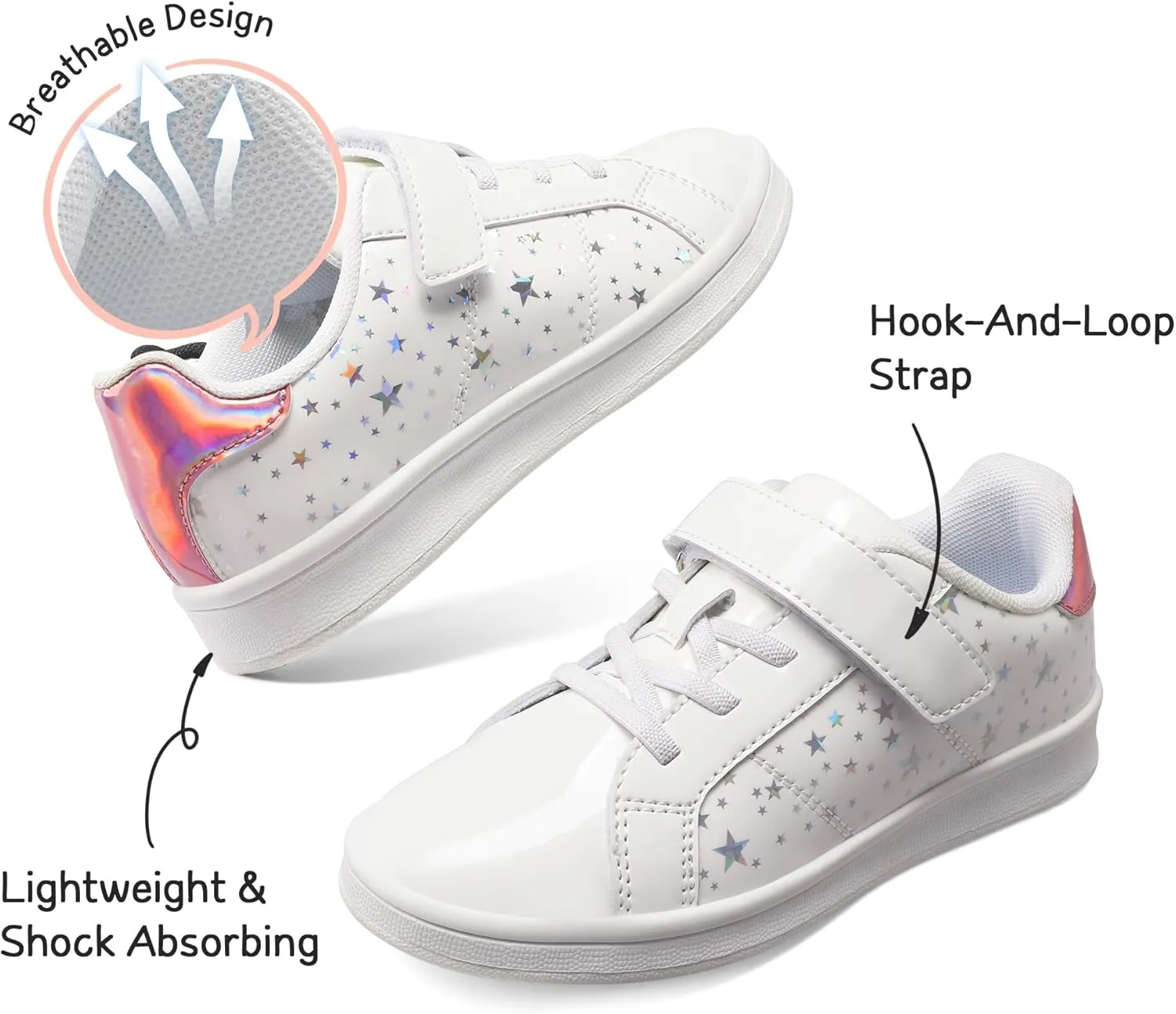 DREAM PAIRS Girls Boys Sneakers Tennis School Shoes Casual Walking Storybook Footwear for Little/Big Kids