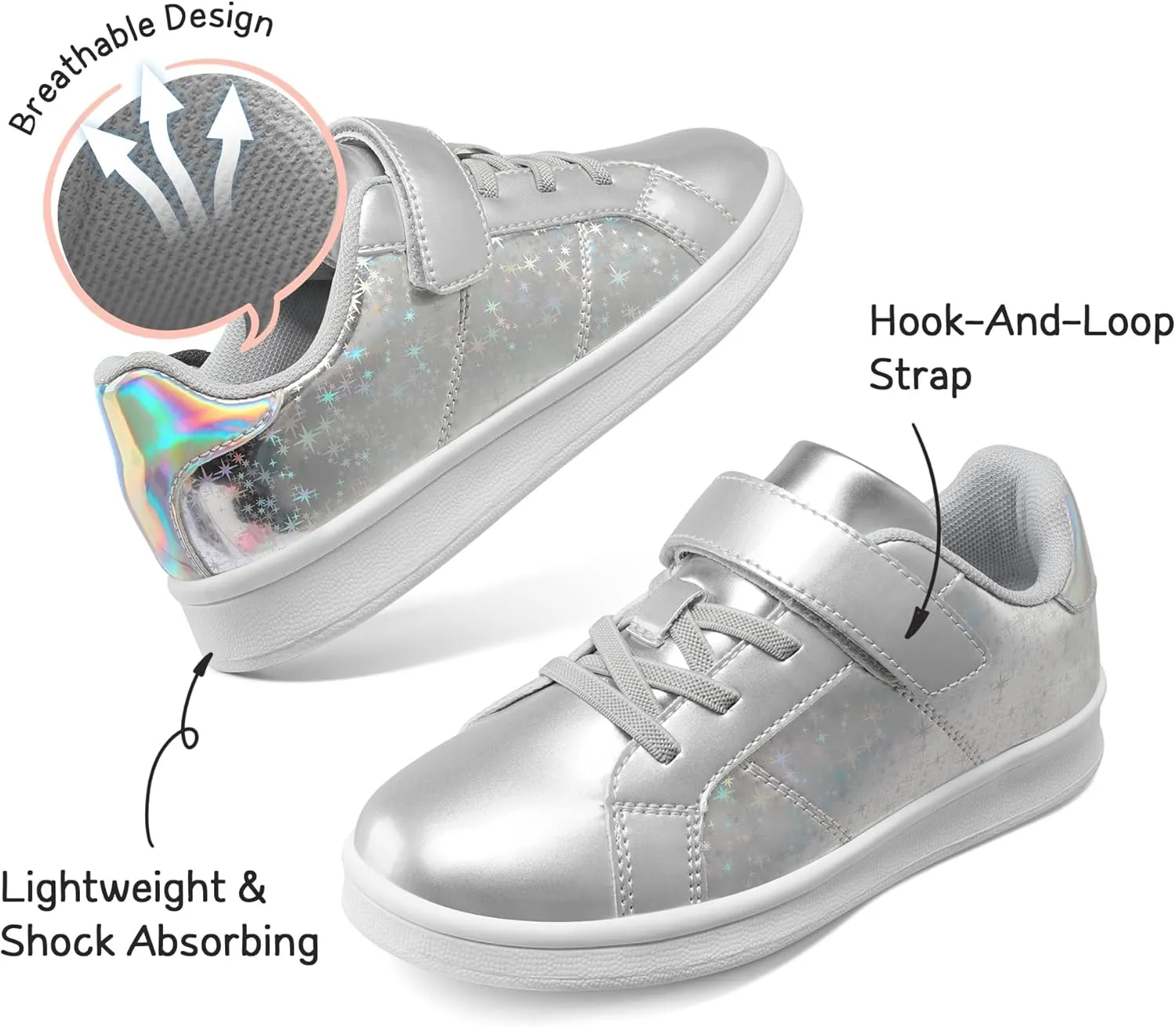 DREAM PAIRS Girls Boys Sneakers Tennis School Shoes Casual Walking Storybook Footwear for Little/Big Kids