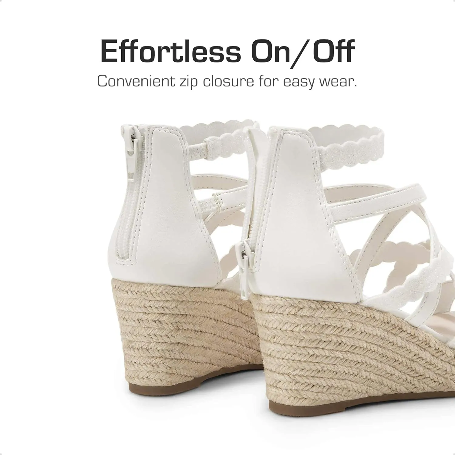 DREAM PAIRS Girls Wedge Sandals Flatform Open Toe Platform Sandals Espadrille Flower Wedding Party for Little Kid/Big Kid