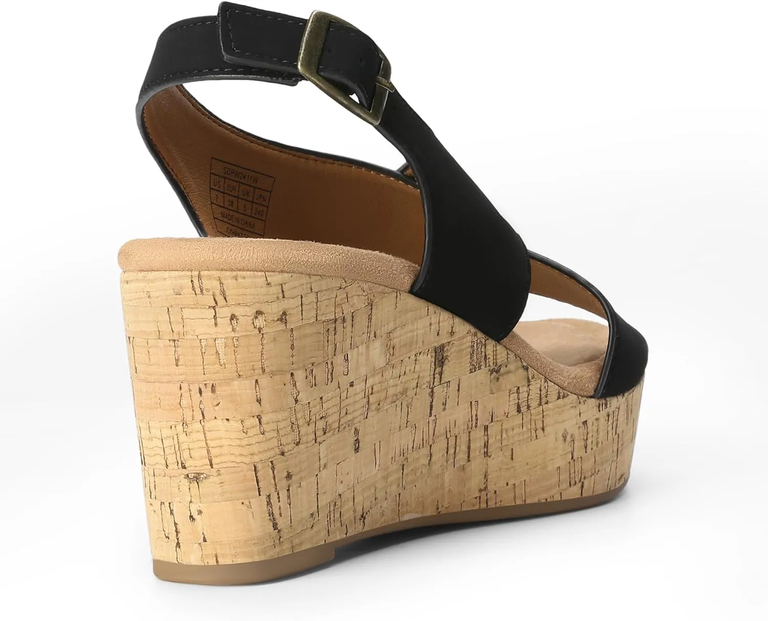 DREAM PAIRS Women's Comfortable Ankle Strap Platform Wedge Sandals for Women Casual Dressy Summer